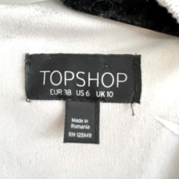 Topshop White and Silver dress Size 6 - Picture 3 of 5